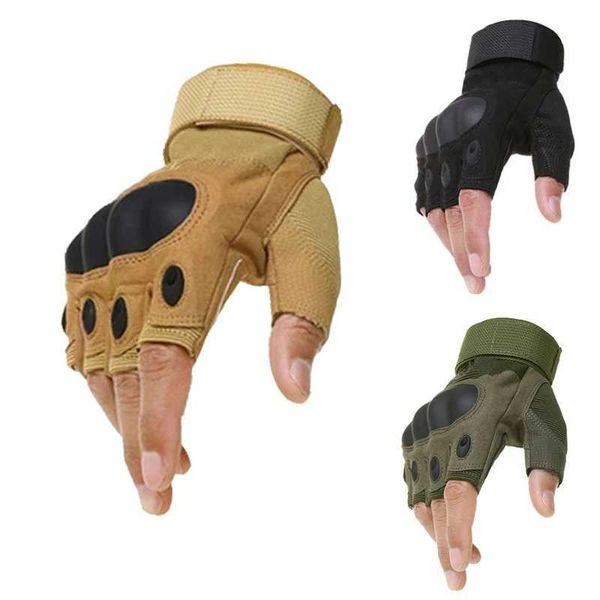 Protective Gear Outdoor Tactical Gloves Airsoft Sporthandschuhe halbe Finger Militär Männer Kampfhandschuhe Schießen und Jagdhandschuhe 240424