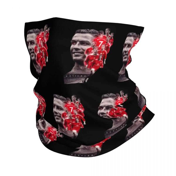 Mascheri per la faccia di moda Gaiter Numero 7 calcio Ronaldo Soccer Bandana Gaiter Gaiter Balaclavas Magic Scarf Multi Uso Multi usa Outdoor Sports Outdoor Unisex UNISEX Adulto Y240425