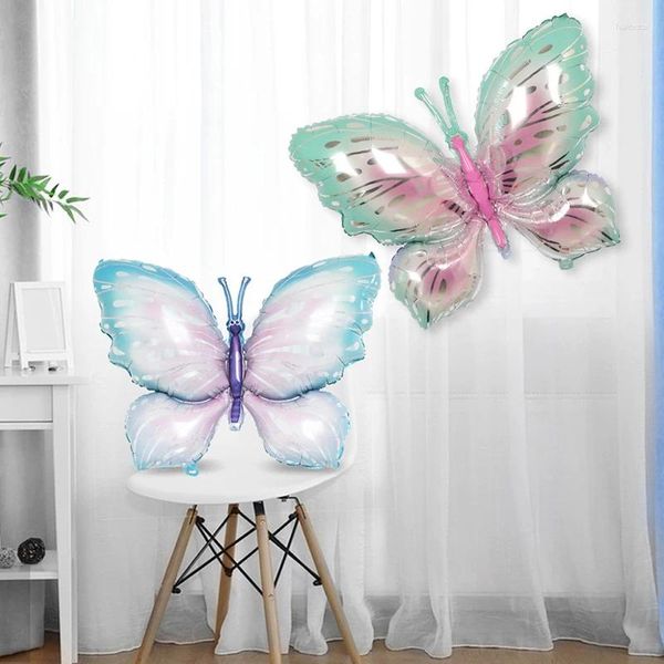 Украшение вечеринки 2pcs Butterfly воздушные шары для тематических девушек по случаю дня рождения детский душ свадебные украшения