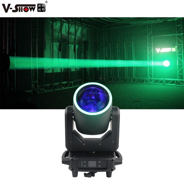 Vshow 80W LED Beam Moving Head Light com Efeito de Halo de Clagud Guardian dobrável para DJ Night Club Disco Stage