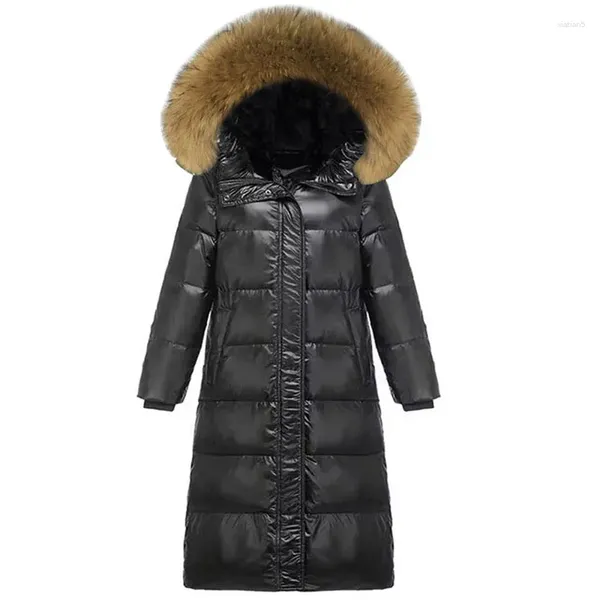 Frauenjacken wasserdichte Langparkas Herbstjacke Frauen 2024 Kapuze Winter Warm Down Female Plus Size 3xl Mantel