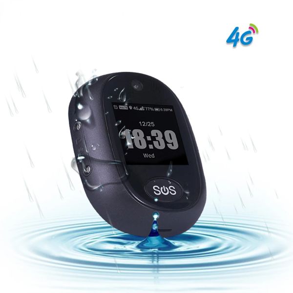 Allarme 4G Smart GPS Tracking Cioncant per anziani Waterproof SOS Tracker Dispositivo Primo Remolo della Camera HD Chiamata Chiamata Health Management Locarier