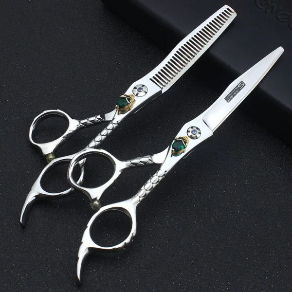 Shears Sharons Professional Hair Salon Hairscising Scissers Arc Shape Blade da 6 pollici di assottigliamento Set di taglio Speciale