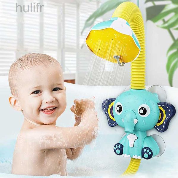 Sand Play Water Fun divertente vasca da bagno Game acqua per bambini Elefante Modella rubinetto Doccia elettrica Spray Acqua giocattolo per nuoto Toys per bambini per bambini D240429 D240429