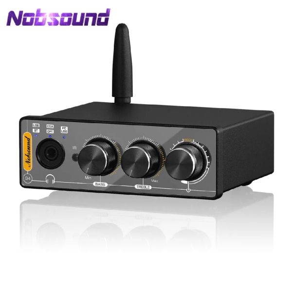 Усилитель nobsound Q4 Mini ddigital в аналоговый преобразователь Bluetooth -приемник S/PDIF USB Gaming Coax Coax/Opt Amp 24bit/192k