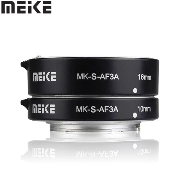 Accessori MEIKE MKSAF3A Metal Focus Auto Macro Estensione Tubo 10mm 16mm per Sony Mirrorless A6300 A6000 A7 A7SII NEX EMOUNT CAMERA