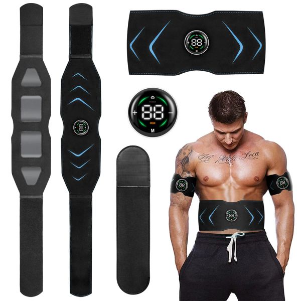 Vestido EMS Treinador de estimulador de músculo abdominal USB Connect ABS Fiess Equipamento de treinamento Músculos Músculos Eletroestimulator Massagem