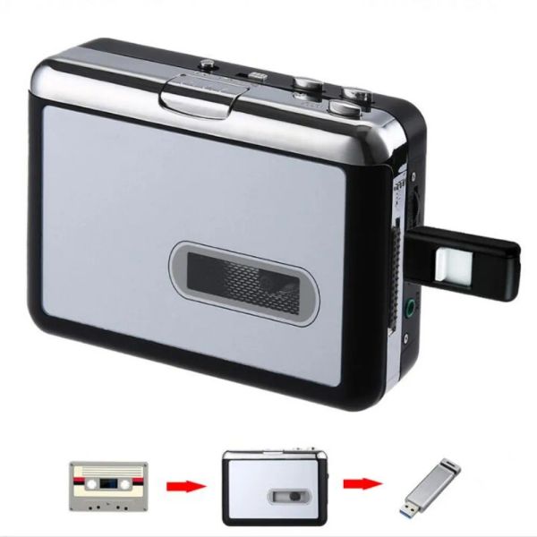 Player Cassette Tape Music Player Audio Player para MP3 Converter Capture Recorder para USB Flash Drive sem PC