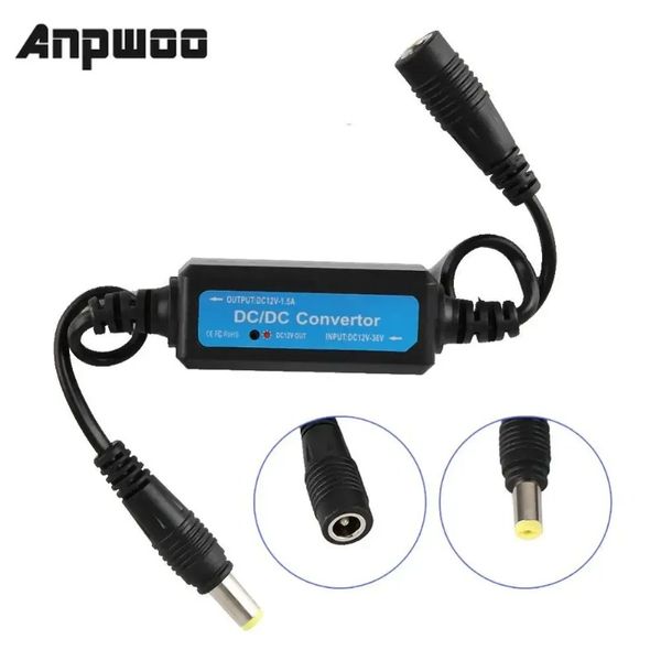 ANPWOO 12V 1.5A Mini DC Transmissão de transmissão em tempo real Monitoramento em tempo regulador LED estabilizador