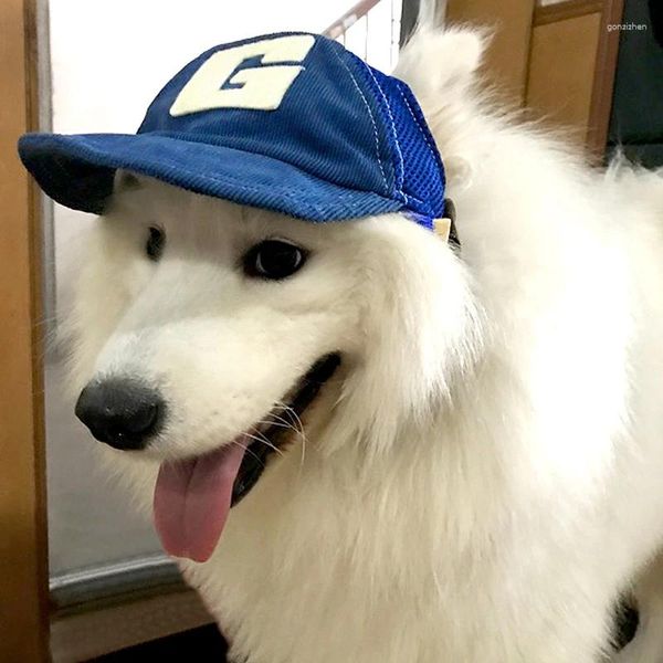 Cappello da pet hip-hop per cani con buchi per le orecchie Sudroy Mesh Sulball Baseball Cap da baseball per grandi cani mediocri per escursioni da esterno