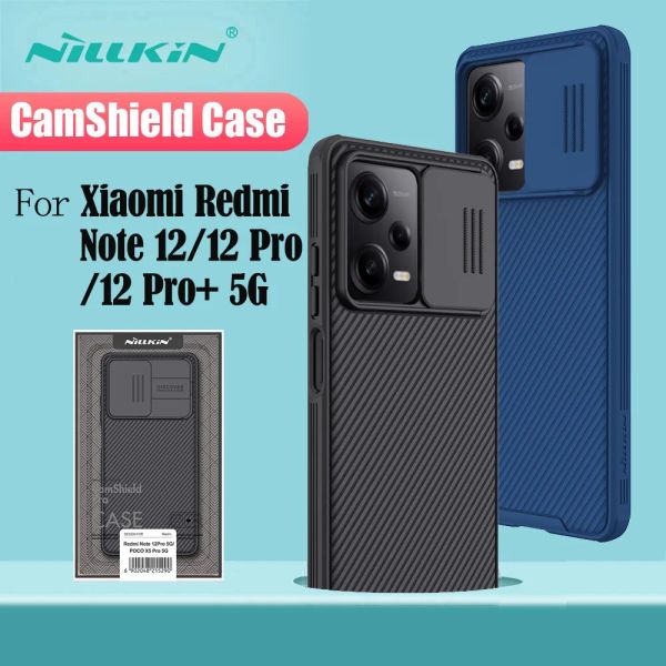 Casos nillkin para xiaomi redmi nota 12 pro 5g case camshield pro slide câmera tampa traseira para redmi nota12 nota 12 pro+ mais pára -choques