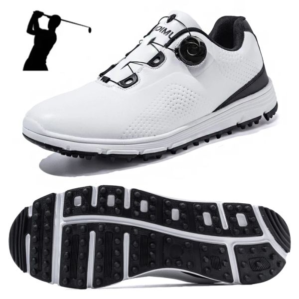 Schuh 2023 Echte Leder Männer Golfschuh Lxury Golfschuhe atmungsaktive Wanderschuhe für Golfer Anti -Slip -Sport -Sneaker Größe 3945