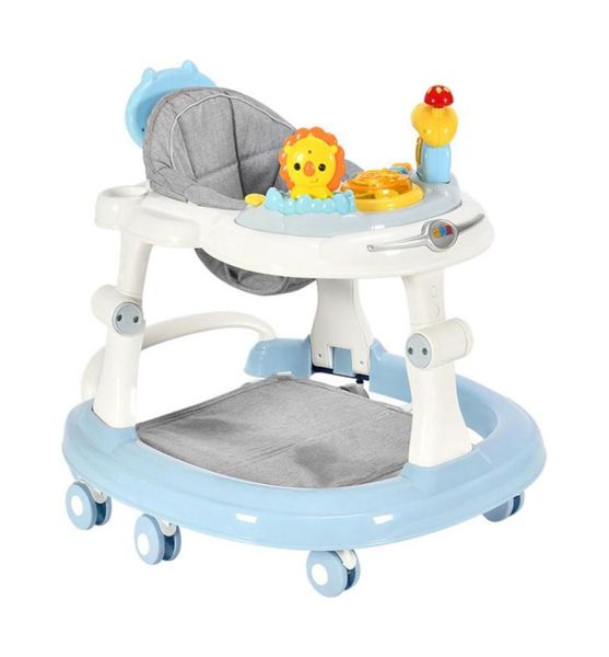 Baby Walker com 6 rodas giratórias mudo anti -rollover multifuncional Walker Seat Auxid Auxunt Toy018M3465501