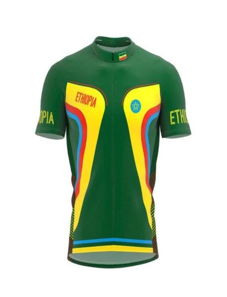 Rennjacken 2021 Äthiopien Mehr Stil Männer klassisches Radsportteam Kurzärmelige Bike Road Mountain Clothing Outdoor Jersey5734595