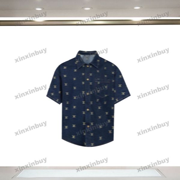 Xinxinbuy Men Designer Tee Camise