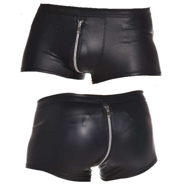 Underwear da uomo di lusso Underpants Morbici pugili con cerniera in leatine maschile comodi slip di moda sottile di alta qualità cassetti di cassetti gc64 GC64