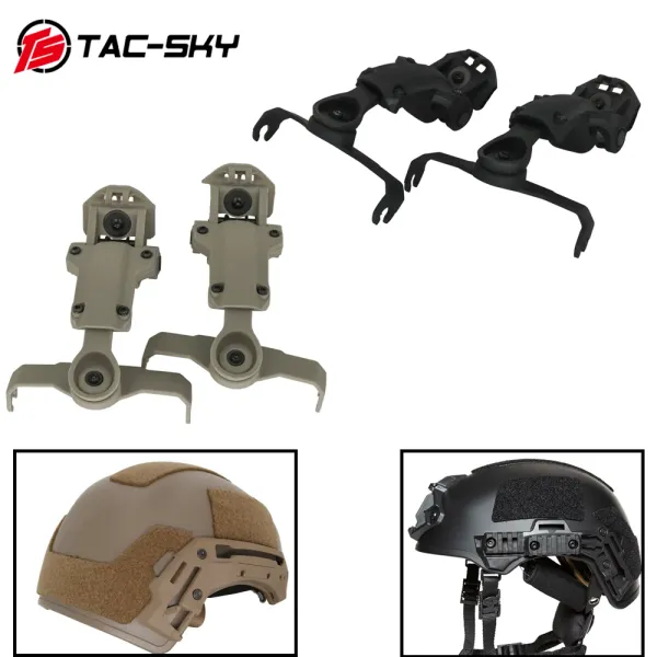 Protetor TS Tacsky Tactical Wendy Helmet Rail Adapter Compatível com fone de ouvido Tático MSA Sordin para Wendy 2.0 3.0 Série Capacete de faixa da série