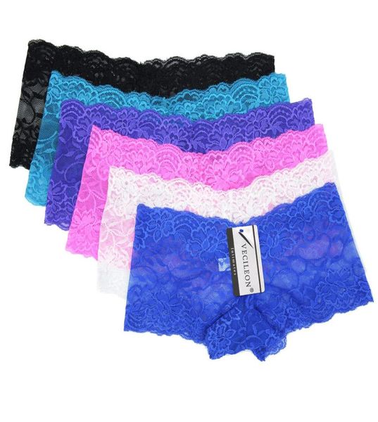 7 PCs lote ladies calcinha calça de renda feminina cueca de renda sexy shorts franceses de renda completa linger lingerie para mulheres 28355315