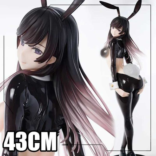 Figuras de brinquedos de ação 43cm Native Anime Bunny Girl Figura Kasumi 1/4 Japanese Anime Girl PVC Ação Figura Coleção Adulta Modelo Doll Gifts Y24042568B8