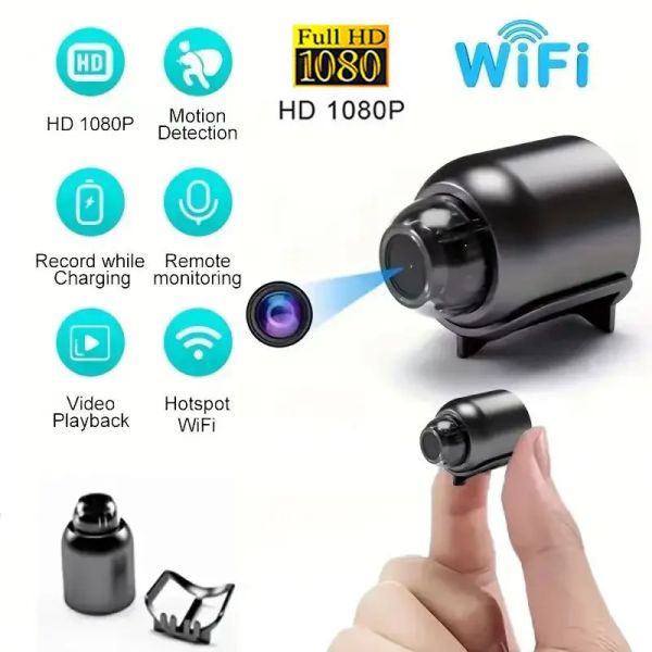 Camcorders Mini 1080p камера Wi -Fi IP -камеры Защита. Защита Ночное видение Движение Обнаружение наблюдения CAM DV запись для дома