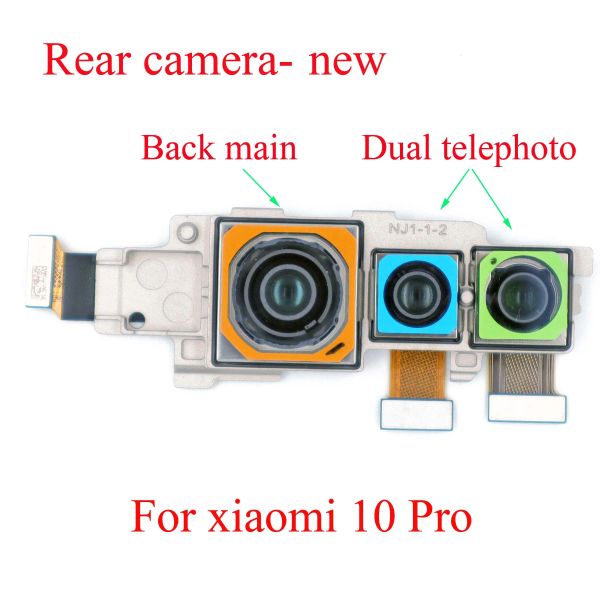 Módulos Nova câmera traseira traseira para Xiaomi Mi 10 Pro Módulo de câmera principal peças de telefone celular peças de reposição
