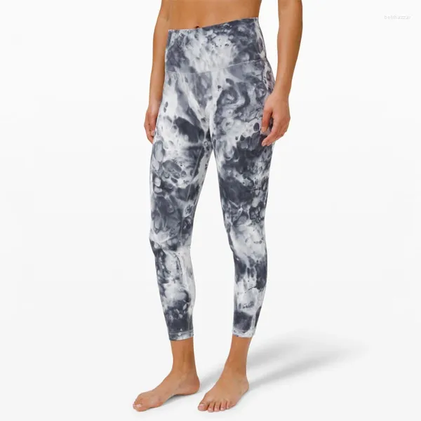 Pantaloni attivi legami tinti di yoga sust di yoga europeo e americano sport di asciugatura da donna sport stretto a vita alta sensazione nuda