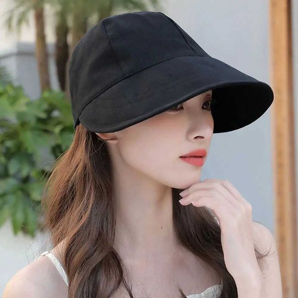 T -Hüte faltbare breite Krempe Hut Verstellbarer Hut geeignet für Männer Frauen Strandhut Sommer schnell Trocknungshut Fischer Hut 240424