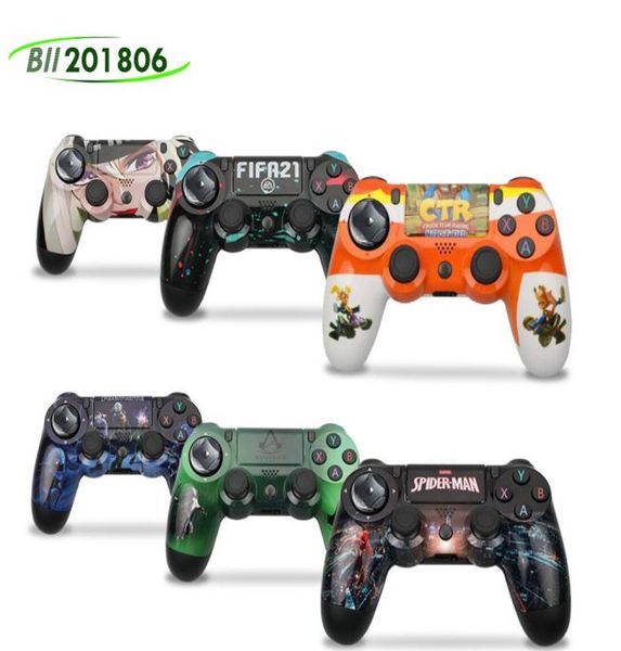 NOVO CAMULFAGEM PS4 Wireless Bluetooth Controller Vibração Joystick Gamepad Game Controllers for Sony Play Station com Box Packag2957902