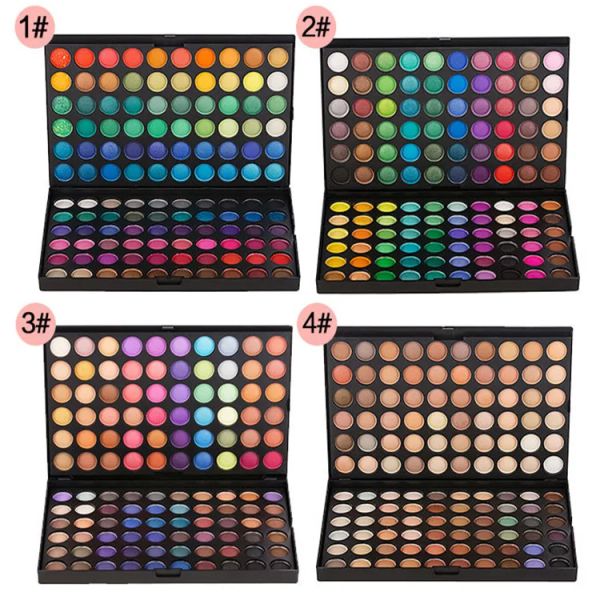 Set di set kit set di set 120 a colori trucco da pallete nudo ombretto professionale luccichio opaco opacolo ombretti per ombre impermeabili