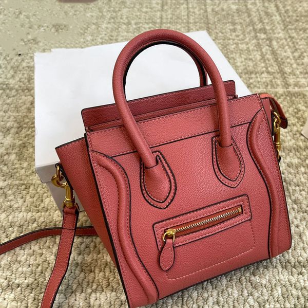 Bagagli nano polpaccio caviar designer spalla spalla crossbody borse gocce sorriso da tote bote try (cerniera di grande capacità negozio classico classico borse rosse