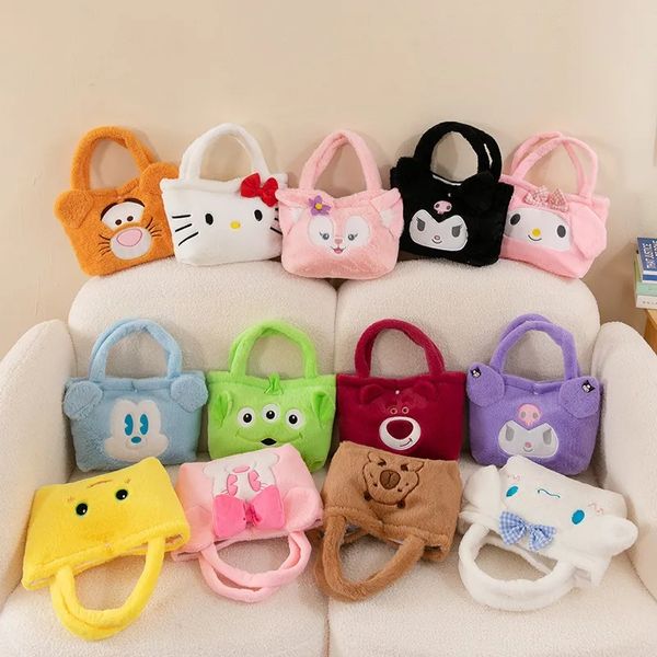 Umhängetasche Plüsch Kuromi Handtasche meine Melodie Kawaii Rucksack Make -up -Beutel Frauen Geschenk Mädchen Tasche Tasche