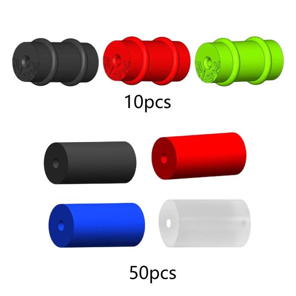 Peças de bicicleta anéis internos 10/50pcs Orings Protetor de bicicleta linha de freio Tubo de silicone octogonal Durável Cabo de freio anel de silicone