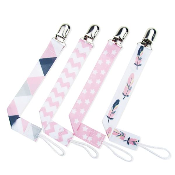 Accessori 4 pezzi/set Porta del nastro a clip per clip per ciucini per neonati Clips Clip Porta del capezzolo a cintura per ciuccio per alimentazione per bambini