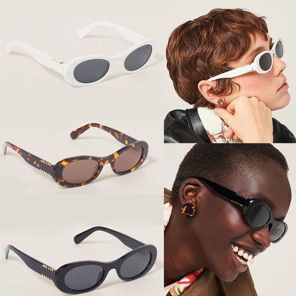 Herren modische kreisförmige Rahmen Sonnenbrille Frauen luxuriöse helle dekorative Spiegel mehrere Farben erhältlich mit Box SMU06ZS