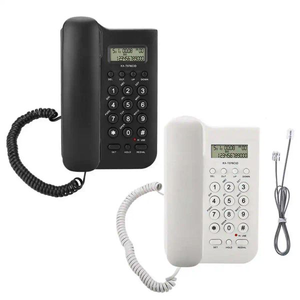 Аксессуары kxt076 Home Hotel Wired Desktop Wall Phone Office Офис стационарный телефон черный белый телефона Fijo