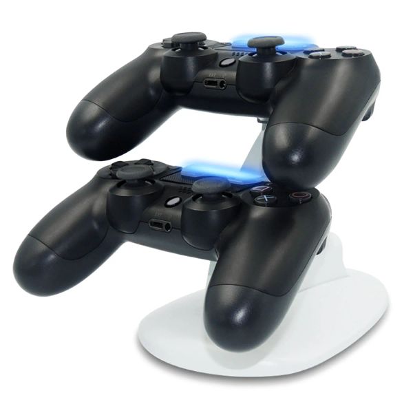 Стенды Bevigac Portable Controllers Зарядка станции зарядного устройства для зарядного устройства для Sony PlayStation DualShock 4 PS4 Slim Pro Controller