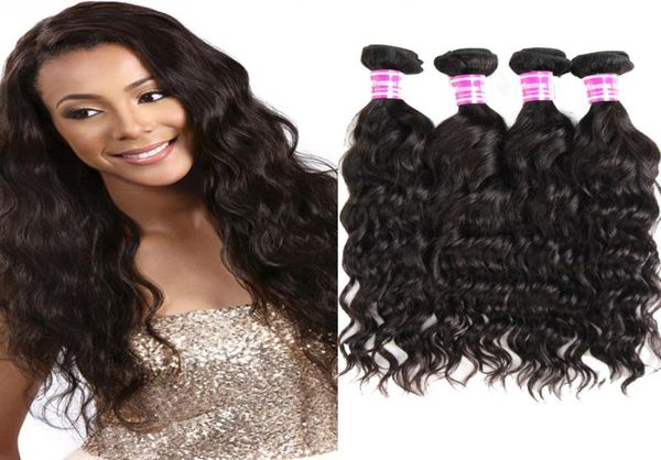 Grade 8A Nerz Brasilianer peruanische malaysische indische Haarwebebündel Wasserwelle Big Curly Virgin Hair Bündel unverarbeitet