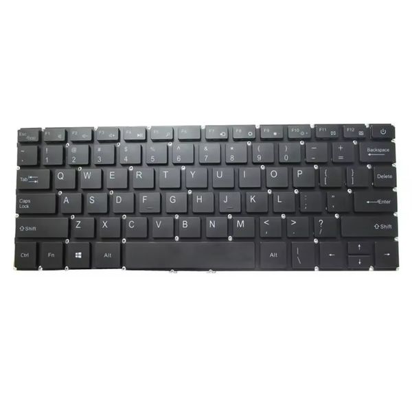 Großhandel Laptop-Tastatur für EVOO EV-C-125-3-SL EV-C-125-3-BK 12,5 Ultra Thin EV-C-125-3 English US-Hintergrundbeleuchtung ohne Rahmen neu