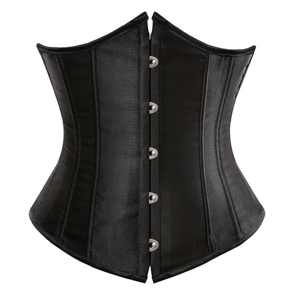 Underbust Corset Sexy Womens iç çamaşırı bel zayıflama gövde şekillendirici korse üstü kadınlar için steampunk dantelli korse kemer beyaz 240418