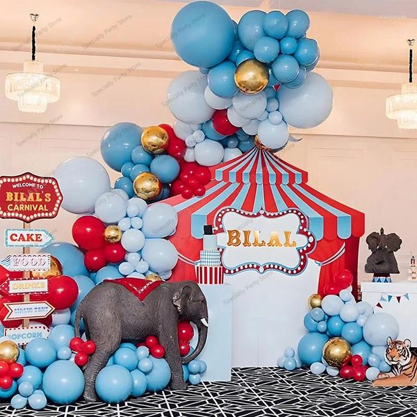 Украшение вечеринки 1Set воздушные шары гирлянда арка комплект на день рождения детский душ декоры булоны красный синий цирк карнавал тема Air Globos