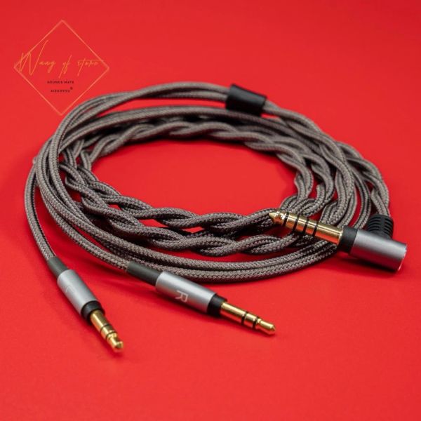 Acessórios HIFI Balanced Audio Upgrade Cable para Philips Fidelio x3 Onkyo A800 fone de ouvido de 2,5 mm 3,5 mm 4,4 mm Fio