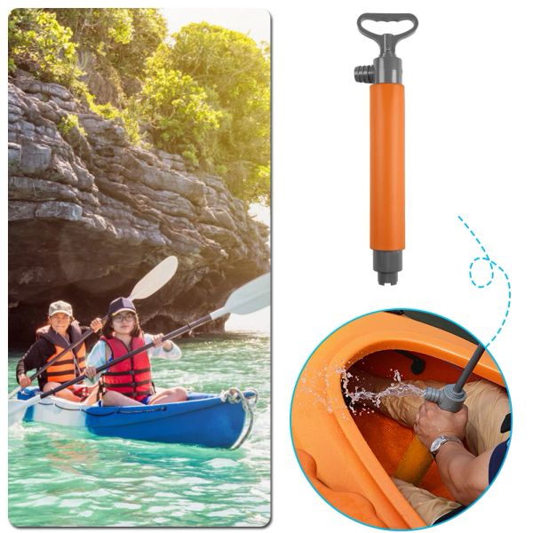 Barche 46 cm Pompa manuale di kayak portatile canoa in canoa mobile per bulge per bulge per le forniture di salvataggio di emergenza per la sopravvivenza esterna