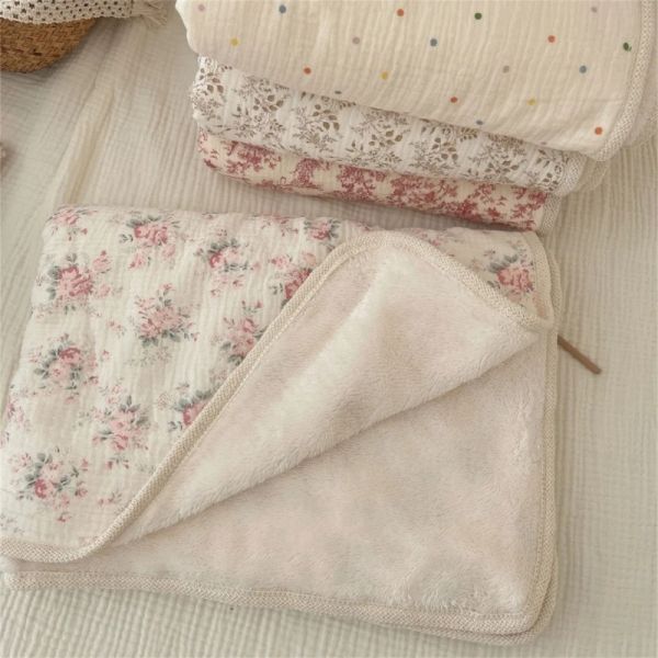 Сета для детского цветочного печати муслиновое одеяло для летнего детского муслинового утешителя для детского постельного белья