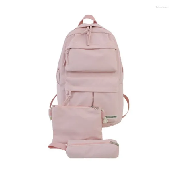 Schultaschen Asds-Schoolbag Girl Korean High und Student Rucksack Japanisch Einfacher Großkapazität Vintage