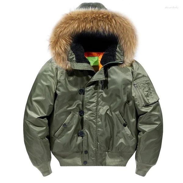 Мужские куртки мужская зеленая уличная одежда стеганое пальто плюс размер XXL Boys Cotton Winter Outerwear Съемная съемная шорт -воротника из искусственного меха негабаритный