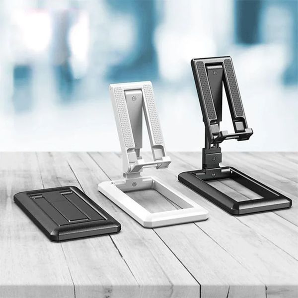 2024 Tablet dobrável Tablet Telefone móvel Phone Stand Para iPad iPhone Samsung Help Selter Smartphone Ajuste Ajuste Smartphone Stand- Suporte de mesa dobrável