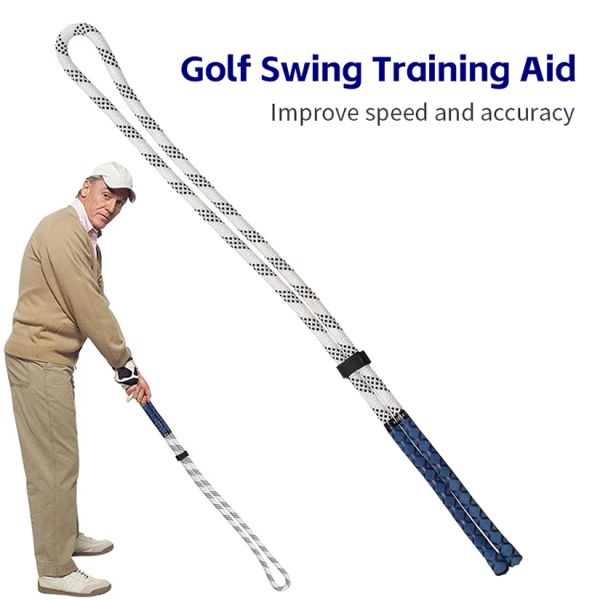 AIDS Golf Swing Aids Golf Training Aid Trainer Portable para presentes de aniversário Clube de golfe Clube Swing Rode para amantes de golfe para iniciantes