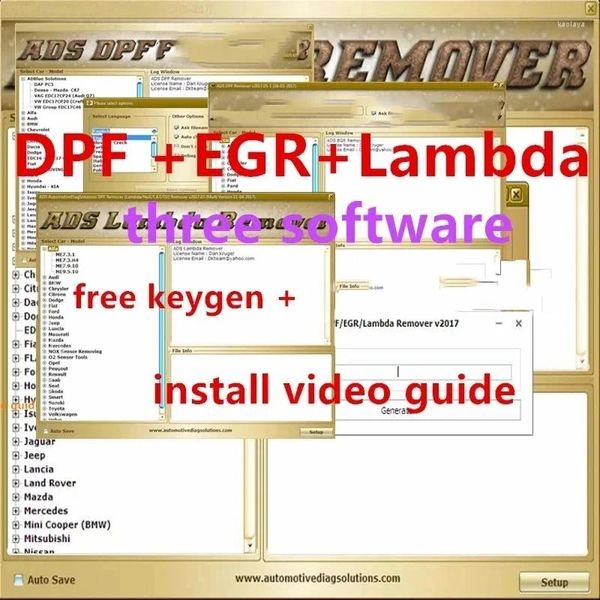 Accessori per auto Strumenti DPF EGR Vendi Lambda Remover Full 2024.5 Versione Software Sblocca KeyGen Installa Video