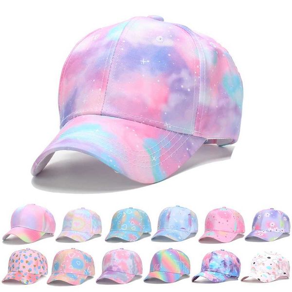 Ball Caps 2023 Fashion New Kids Baseball Cap Hat Toddlers con cinturino regolabile per ragazze di età compresa tra 4 e 10 J240425