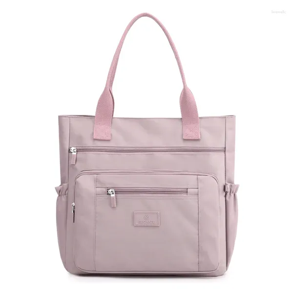 Omuz çantaları 2024 moda messenger çantası kadınlar naylon büyük kapasiteli kadın tote alışveriş